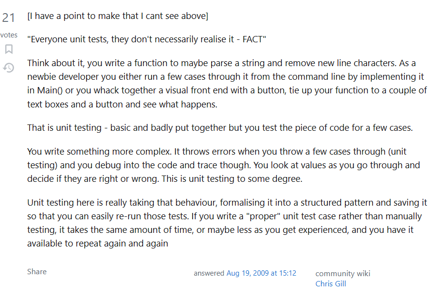 The value of unit testing. And how to use it wisely.